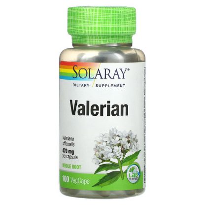 Solaray, Valerian, 470 mg, 100 VegCaps