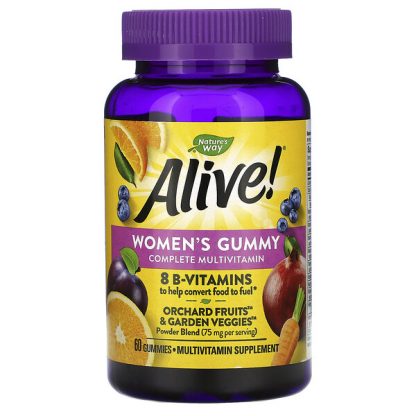 Nature's Way, Alive! Women's Gummy Complete Multivitamin, Mixed Berry Flavor, 60 Gummies