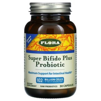 Flora, Super Bifido Plus Probiotic, 102 Billion Cells, 30 Capsules