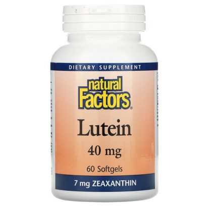 Natural Factors, Lutein, 40 mg, 60 Softgels