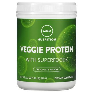 MRM, Veggie Protein with Superfoods, Chocolate, 1.26 lb (570 g)