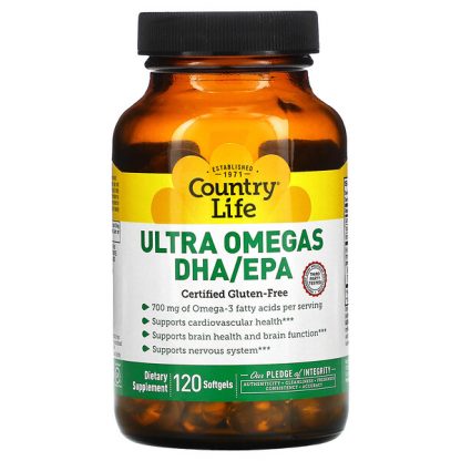 Country Life, Ultra Omegas DHA/EPA, 120 Softgels