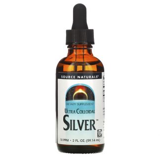 Source Naturals, Ultra Colloidal Silver, 10 PPM, 2 fl oz (59.14 ml)