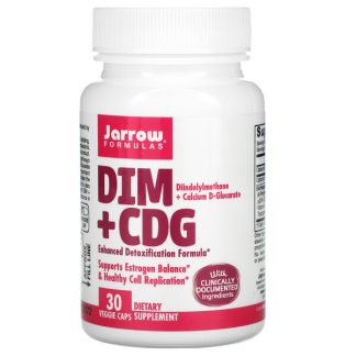 Jarrow Formulas, DIM + CDG, Enhanced Detoxification Formula, 30 Veggie Caps