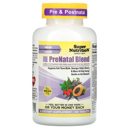 Super Nutrition, PreNatal Blend, 180 Tablets