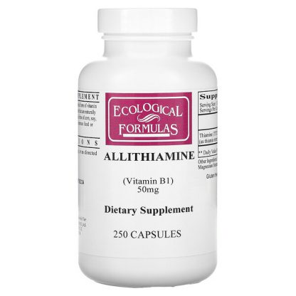 Ecological Formulas, Allithiamine (Vitamin B1), 50 mg, 250 Capsules