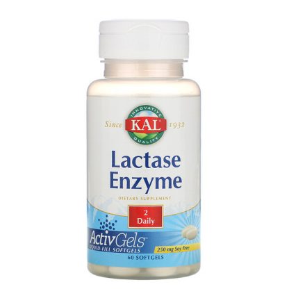 KAL, Lactase Enzyme, 125 mg, 60 Softgels