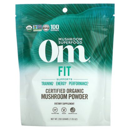 Om Mushrooms, Fit, Certified Organic Mushroom Powder, 7.05 oz (200 g)