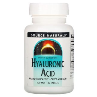 Source Naturals, Hyaluronic Acid, 100 mg, 30 Tablets