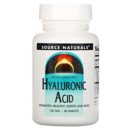 Source Naturals, Hyaluronic Acid, 100 mg, 30 Tablets