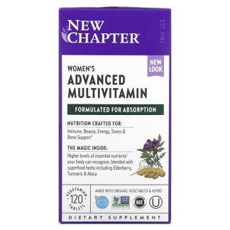 New Chapter, Women's Advanced Multivitamin, 120 Vegetarian Tablets