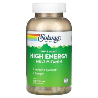 Solaray, Once Daily High Energy, Multivitamin, 180 VegCaps