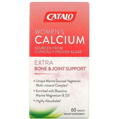 Catalo Naturals, Women's Calcium, Bone & Joint Support, 60 Tablets