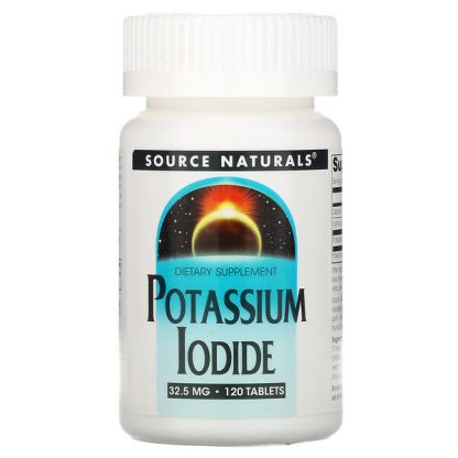 Source Naturals, Potassium Iodide, 32.5 mg, 120 Tablets