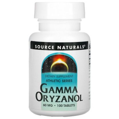 Source Naturals, Athletic Series, Gamma Oryzanol, 60 mg, 100 Tablets