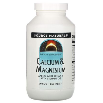 Source Naturals, Calcium & Magnesium, 300 mg, 250 Tablets