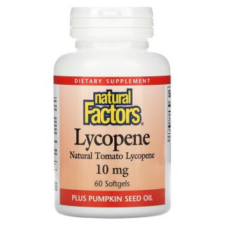 Natural Factors, Lycopene, 10 mg, 60 Softgels