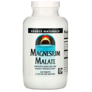 Source Naturals, Magnesium Malate, 3,750 mg, 360 Tablets