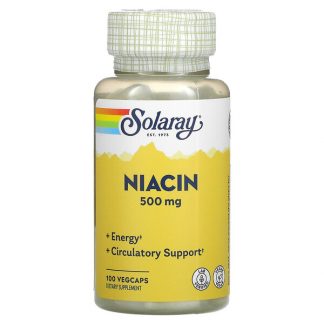 Solaray, Niacin, 500 mg, 100 VegCaps