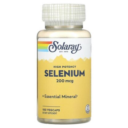 Solaray, High Potency Selenium, 200 mcg, 100 VegCaps