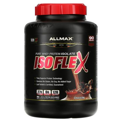 ALLMAX Nutrition, Isoflex, Pure Whey Protein Isolate, Chocolate, 5 lbs (2.27 kg)