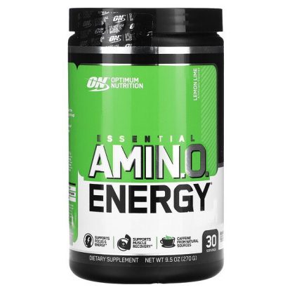 Optimum Nutrition, ESSENTIAL AMIN.O. ENERGY, Lemon Lime, 9.5 oz (270 g)