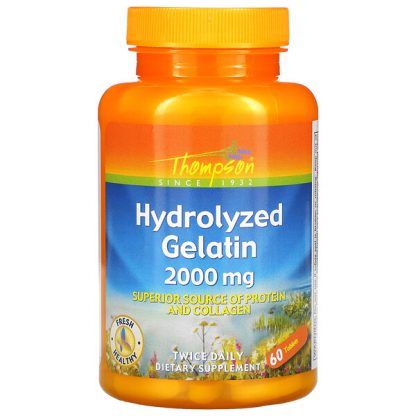 Thompson, Hydrolyzed Gelatin, 1,000 mg, 60 Tablets