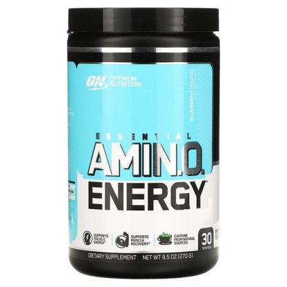 Optimum Nutrition, Essential Amin.O. Energy, Blueberry Mojito , 9.5 oz (270 g)