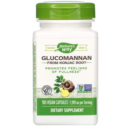 Nature's Way, Glucomannan from Konjac Root, 665 mg, 100 Vegan Capsules