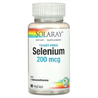 Solaray, Selenium, 200 mcg, 90 VegCaps