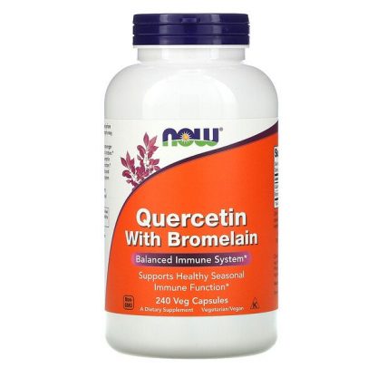 NOW Foods, Quercetin with Bromelain, 240 Veg Capsules