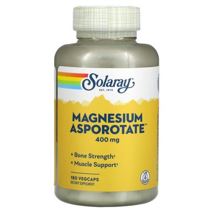 Solaray, Magnesium Asporotate, 200 mg, 180 VegCaps