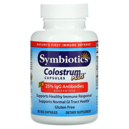 Symbiotics, Colostrum Plus, 60 Veg Capsules