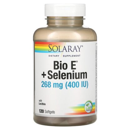 Solaray, Bio E + Selenium with Lecithin, 134 mg (200 IU), 120 Softgels