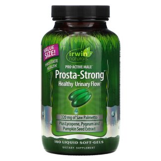 Irwin Naturals, Prosta-Strong, Healthy Urinary Flow, 180 Liquid Soft-Gels