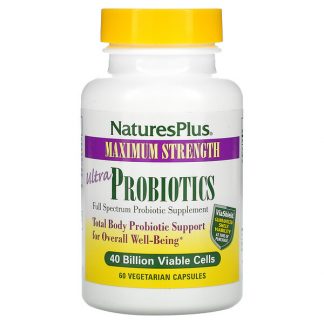 NaturesPlus, Ultra Probiotics, Maximum Strength, 40 Billion, 60 Vegetarian Capsules