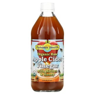 Dynamic Health Laboratories, Organic Raw Apple Cider Vinegar with Mother & Honey, 16 fl oz (473 ml)