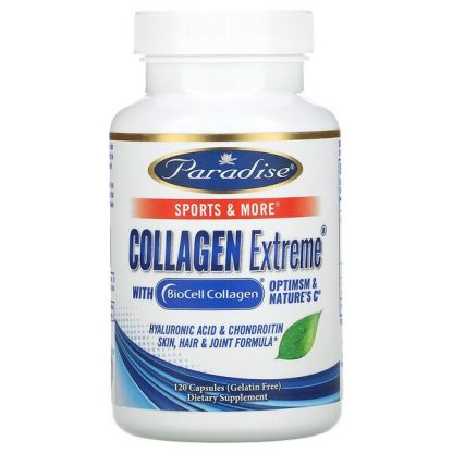 Paradise Herbs, Collagen Extreme with BioCell Collagen, OptiMSM & Nature's C, 120 Capsules