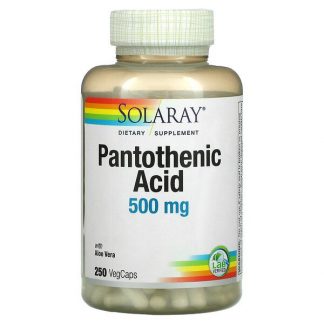 Solaray, Pantothenic Acid, 500 mg, 250 VegCaps