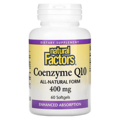 Natural Factors, Coenzyme Q10, 400 mg, 60 Softgels