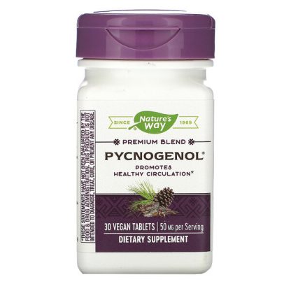 Nature's Way, Pycnogenol, 50 mg, 30 Vegan Tablets