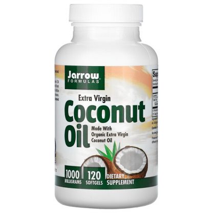 Jarrow Formulas, Coconut Oil, Extra Virgin, 1,000 mg, 120 Softgels