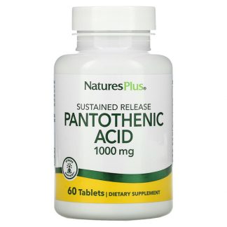 NaturesPlus, Pantothenic Acid, 1000 mg, 60 Tablets