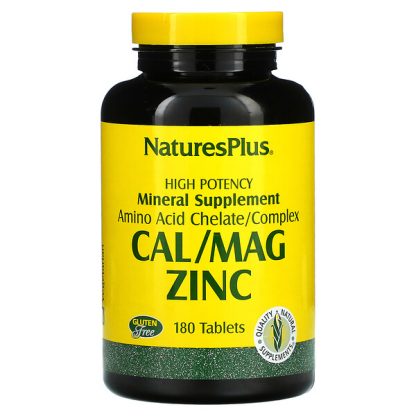 NaturesPlus, Cal/Mag Zinc, 180 Tablets