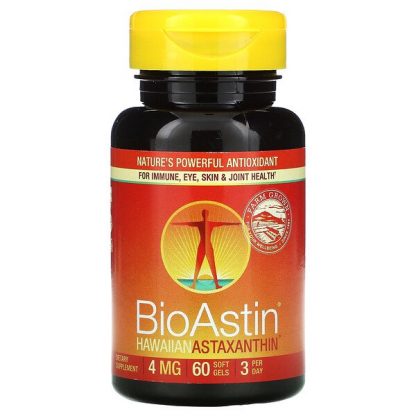 Nutrex Hawaii, BioAstin, Hawaiian Astaxanthin, 4 mg, 60 Soft Gels