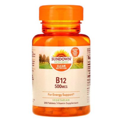 Sundown Naturals, B-12, 500 mcg, 200 Tablets