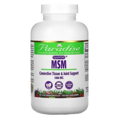 Paradise Herbs, MSM, 1,000 mg, 180 Vegetarian Capsules