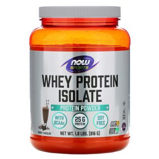 NOW Foods, Sports, Whey Protein Isolate, Creamy Chocolate, 1.8 lbs (816 g)