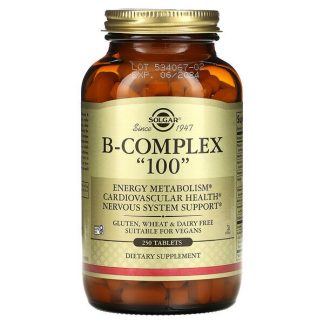 Solgar, B-Complex "100", 250 Tablets