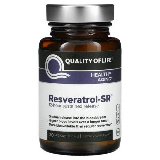 Quality of Life Labs, Resveratrol-SR, 150 mg, 30 Vegicaps